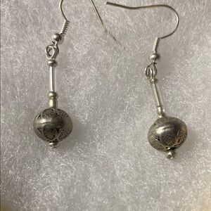 Sterling silver artisan handmade drop earrings